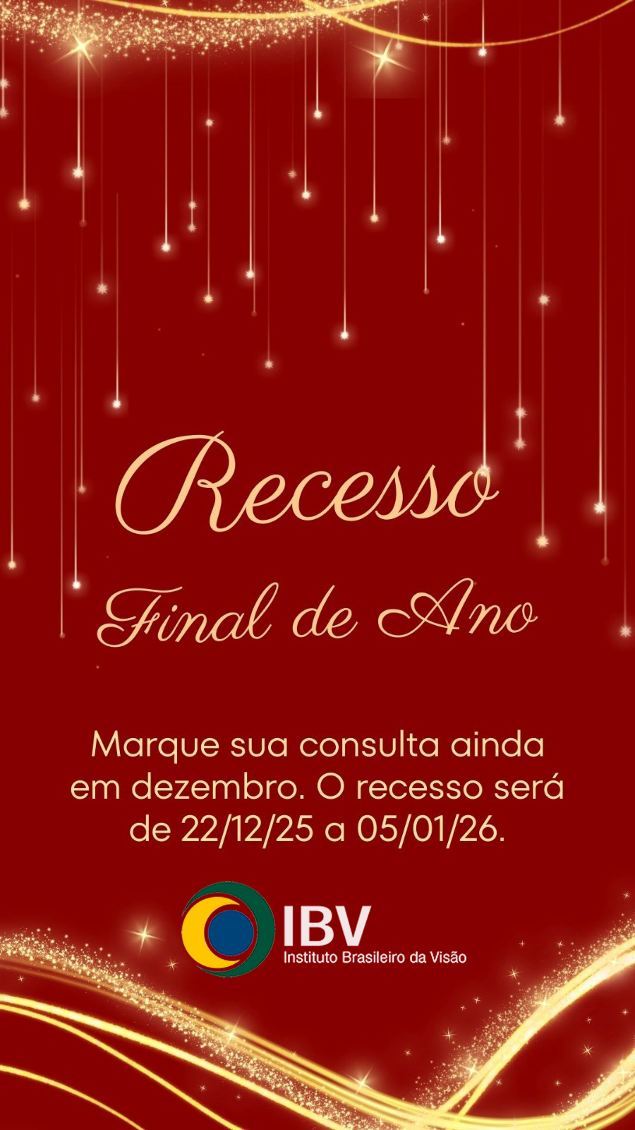 Recesso de Final de Ano 2025